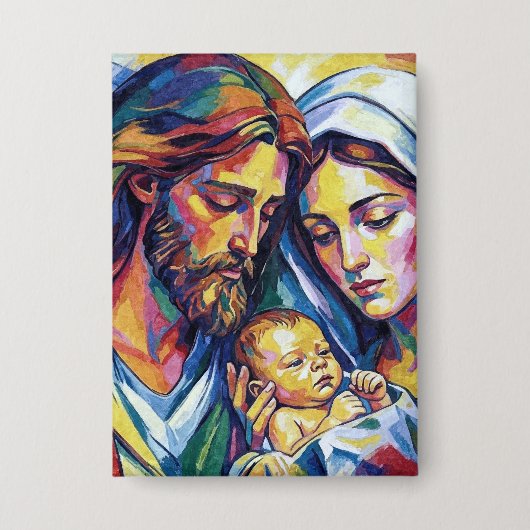Jezus Maria en Jozef Button (Voorkant)