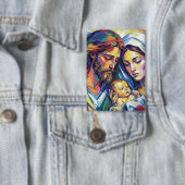 Jezus Maria en Jozef Button (Insitu)