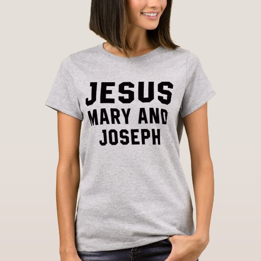 Jezus Maria en Jozef T-shirt (Voorkant)