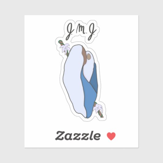 Jezus, Maria, Jozef Katholieke Sticker (Vel)