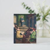 Jezus met de dokters briefkaart (Staand voorkant)