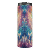 Jezus met engelenvleugels bidt thermosbeker (Achterkant)