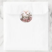 Jezus met heilige duif en kruis #1 ronde sticker (Tas)