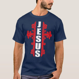Jezus met kruisthee t-shirt