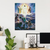 Jezus met Mozes en Elia op de berg Poster (Thuiskantoor)