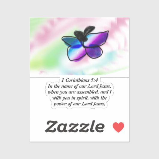 Jezus met ons sticker (Vel)