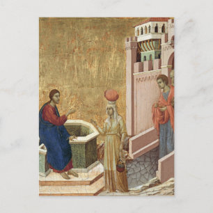 Jezus met vrouw goed briefkaart