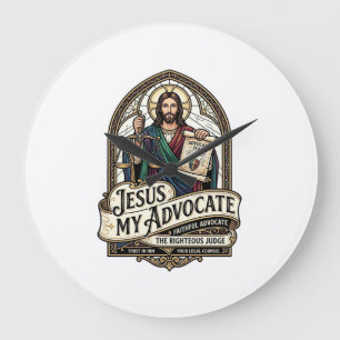 Jezus Mijn Advocaat Jezus Rechtszaal Advocaat Chri Grote Klok