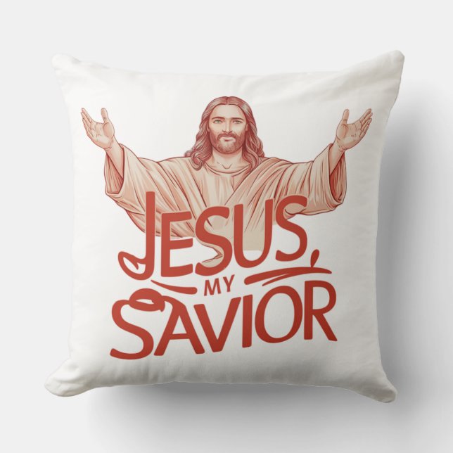 Jezus mijn Redder Kussen (Voorkant)