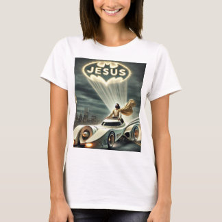 Jezus mobiel: Verlosser in de nacht T-shirt