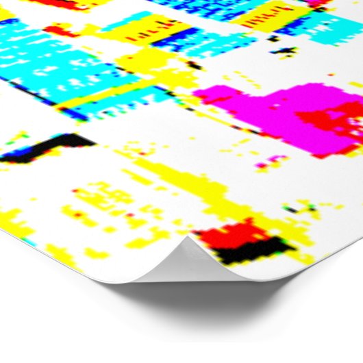 Jezus Modern Art Poster - "herinner je meer liefde (Hoek)