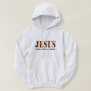 Jezus naam boven Namen Hoodie