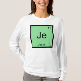 Jezus Naam Chemie Element Periodiek Systeem T-shirt