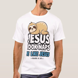 Jezus nam dutjes, grappige luiaard t-shirt