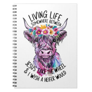 Jezus nam het wiel en ik wou dat een vaars het zou notitieboek