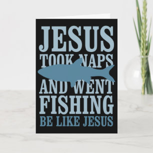 Jezus Nam Slaapjes En Ging Vissen AlsO Je-zus Kaart