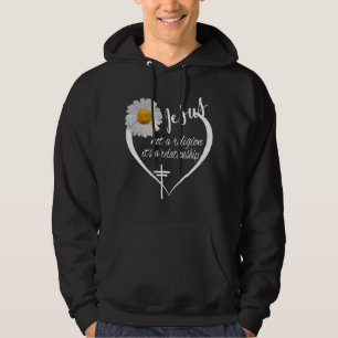 Jezus niet een religie Het is een Relatie-geloofsc Hoodie