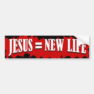 Jezus = Nieuw leven Bumpersticker