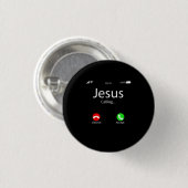 Jezus noemt Christelijk Ronde Button 3,2 Cm (Voorkant /achterkant)