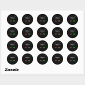 Jezus noemt Christelijk Ronde Sticker (Vel)