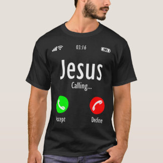 Jezus noemt Christelijke T T-shirt