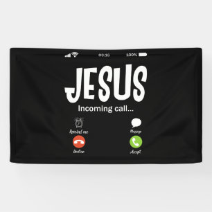 Jezus noemt de binnenkomende oproep Christelijk Spandoek