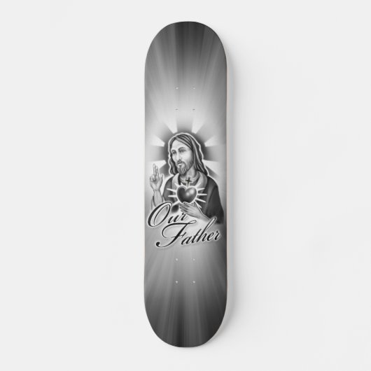 Jezus Ons vaders design Skateboard (Voorkant)