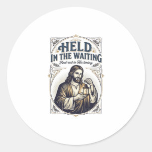 Jezus Onvruchtbaarheid Poging Om Te Concipiëren Aa Ronde Sticker