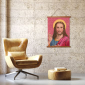 Jezus, onze Verlosser, hangend paneel Hangend Wandkleed