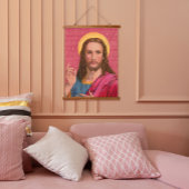 Jezus, onze Verlosser, hangend paneel Hangend Wandkleed