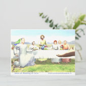 Jezus op de bruiloft te Kana Kaart (Staand voorkant)