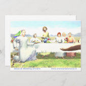 Jezus op de bruiloft te Kana Kaart (Voorkant / Achterkant)