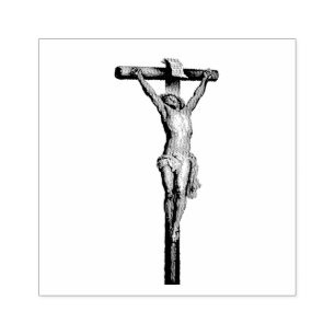 Jezus op de Kruiskroeg Religieus Katholiek Rubberstempel
