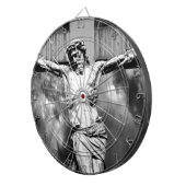 Jezus op een kruis dartbord (Voorkant Rechts)