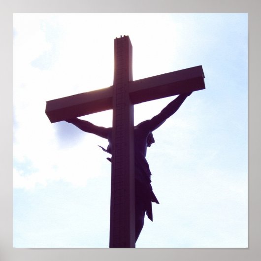 jezus op het kruis poster (Voorkant)