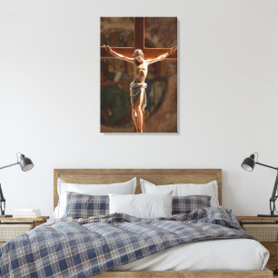 Jezus op het kruis Verpakt Canvas Afdruk