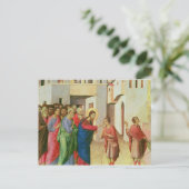 Jezus opent de ogen van een Man, geblindeerd, 1311 Briefkaart (Staand voorkant)