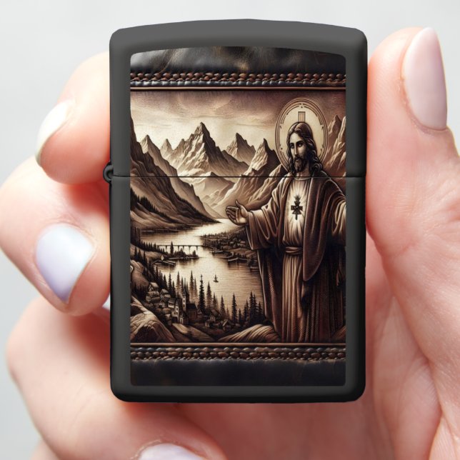 Jezus over het bergmeer (In Hand)