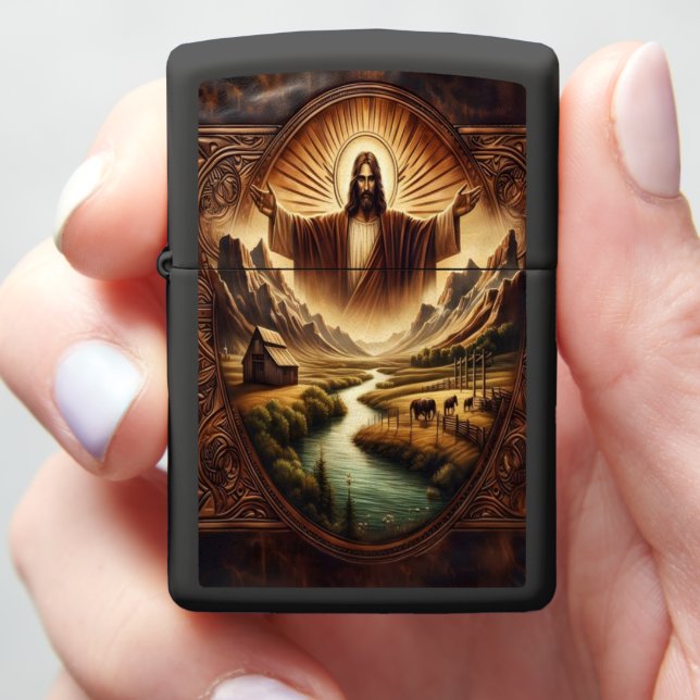 Jezus over Valleilandschap (In Hand)