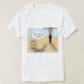 Jezus Peter, ik zie je huis hier. T-shirt (Design voorkant)