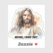 Jezus-portret - dat hoorde ik Sticker (Vel)