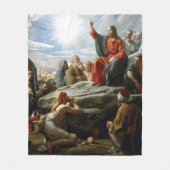 Jezus, preek op de berg, fleece deken (Voorkant)