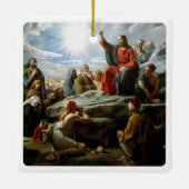 Jezus, preek op de berg, keramisch ornament (Achterkant)