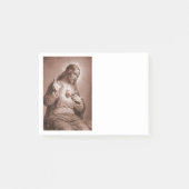 Jezus raakt zijn hart aan post-it® notes (Voorkant)