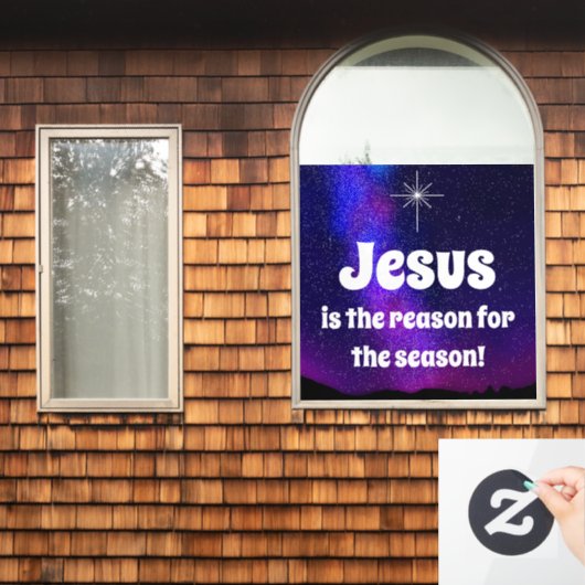 Jezus Raamsticker (Huis Raam)