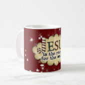 Jezus Reason Seizoenskerstbeker Mok (Voorkant links)