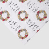 JEZUS REDEN SEIZOEN | Feestelijke krans | KERSTMIS Tissuepapier (Detail)