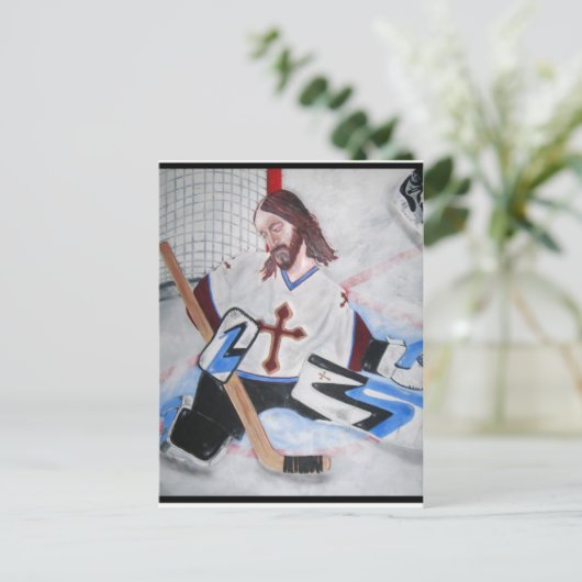 Jezus redt! briefkaart (Staand voorkant)