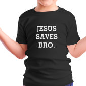 Jezus redt Bro. Black T-shirt