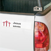 Jezus redt bumpersticker (Op Truck)